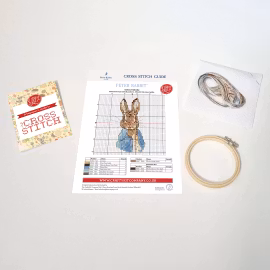 My Crafty Kit Company Beatrix Potter Embroidery Kit "Peter Rabbit" - broderikit med Pelle Kanin