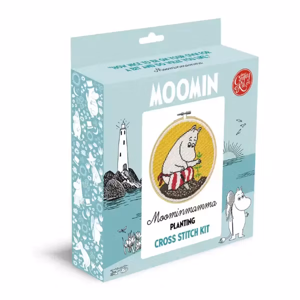 My Crafty Kit Company Moomin Embroidery Kit "Moominmamma Planting" - broderikit med muminmamman