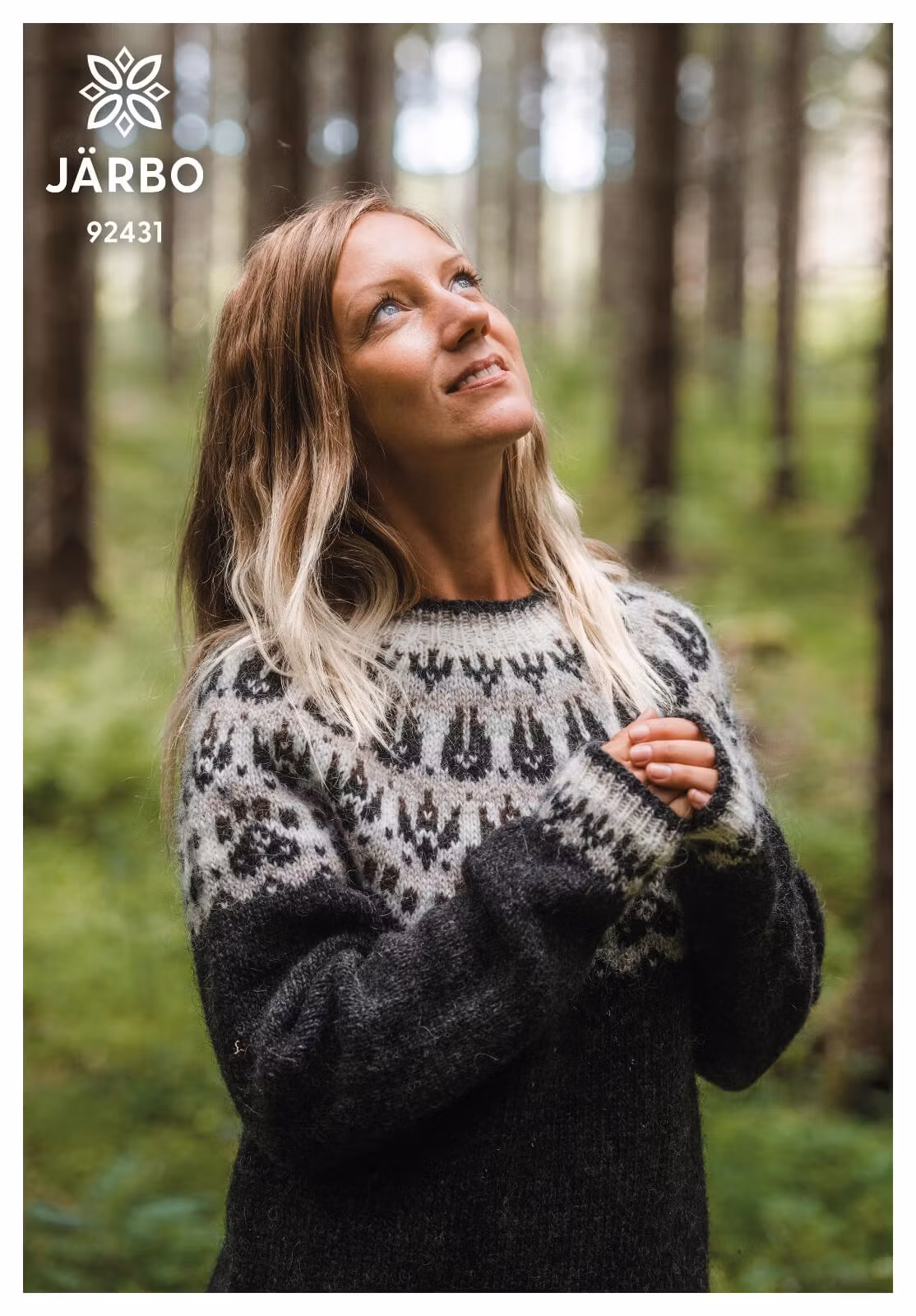 Järbo stickmönster - Slóðir - islandströja för dam i Lettlopi