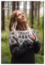 Järbo stickmönster - Slóðir - islandströja för dam i Lettlopi