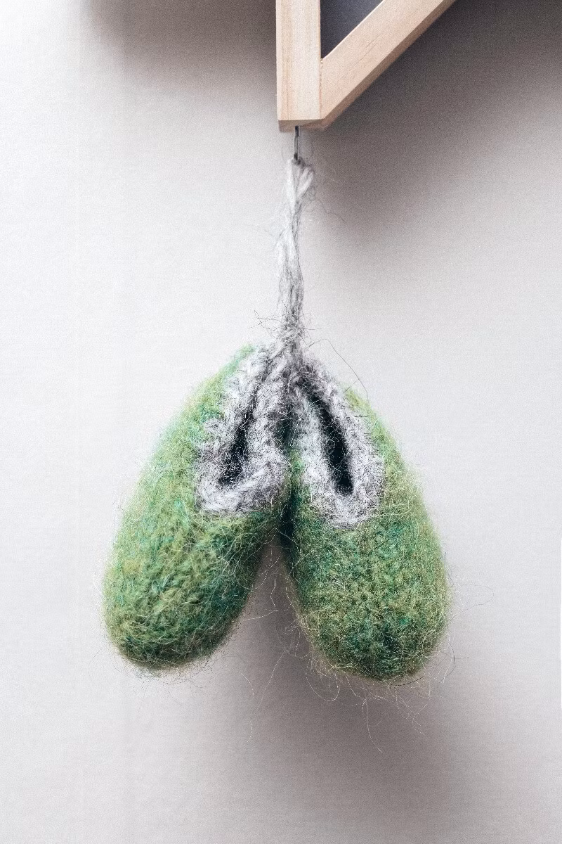 Järbo stickmönster - Tovade tofflor