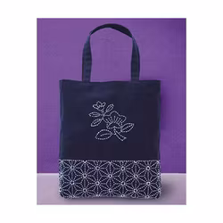 Sashikokit nr 213 - kit för att sy en tygpåse med sashiko