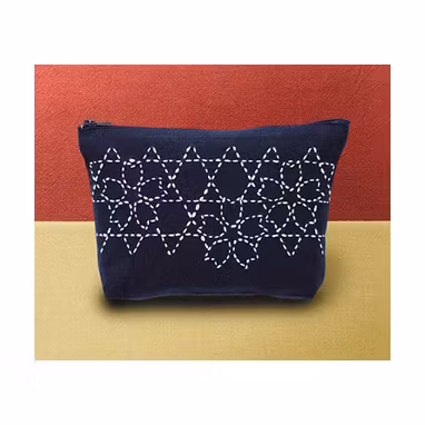 Sashikokit nr 214 - kit för att sy en necessär med sashiko