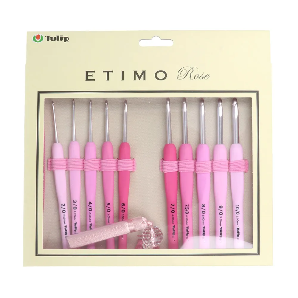 Tulip Etimo Rose - set med virknålar 2 - 6 mm med väska och tillbehör