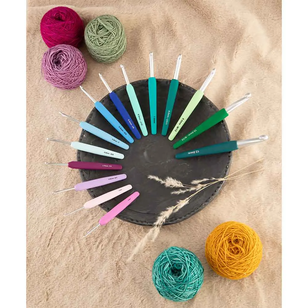 Knitpro Waves 2.0 - virknål med ergonomiskt handtag (2.00mm - 12mm)