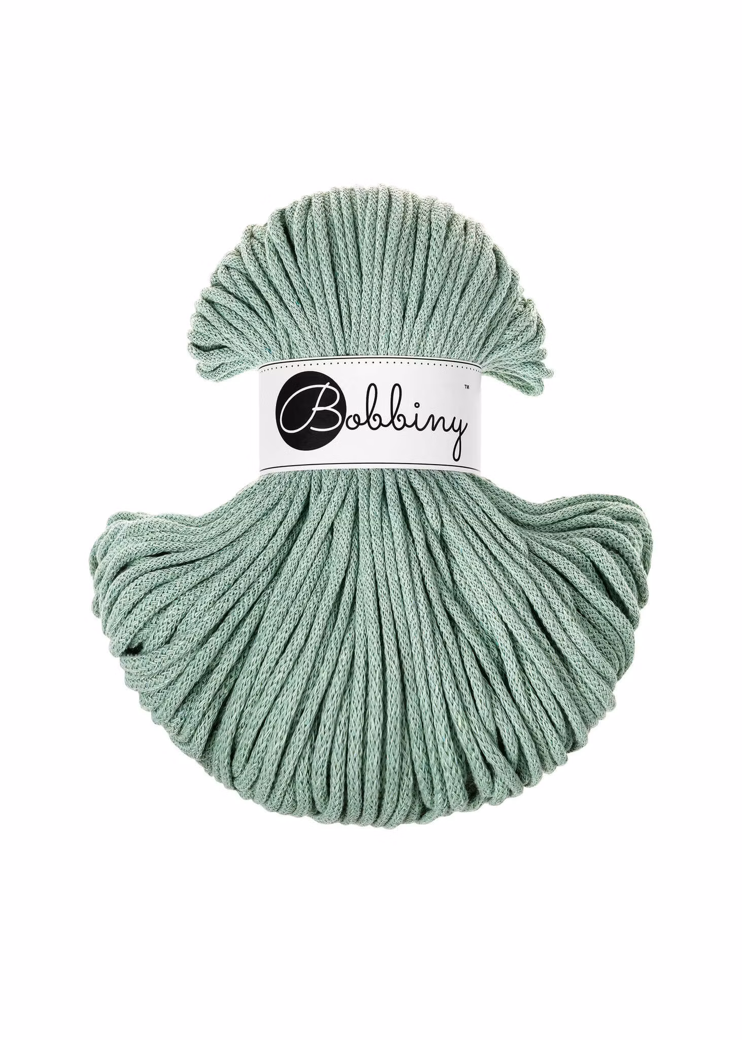 Bobbiny Braided Cord Classic 4 mm - flätat bomullsgarn