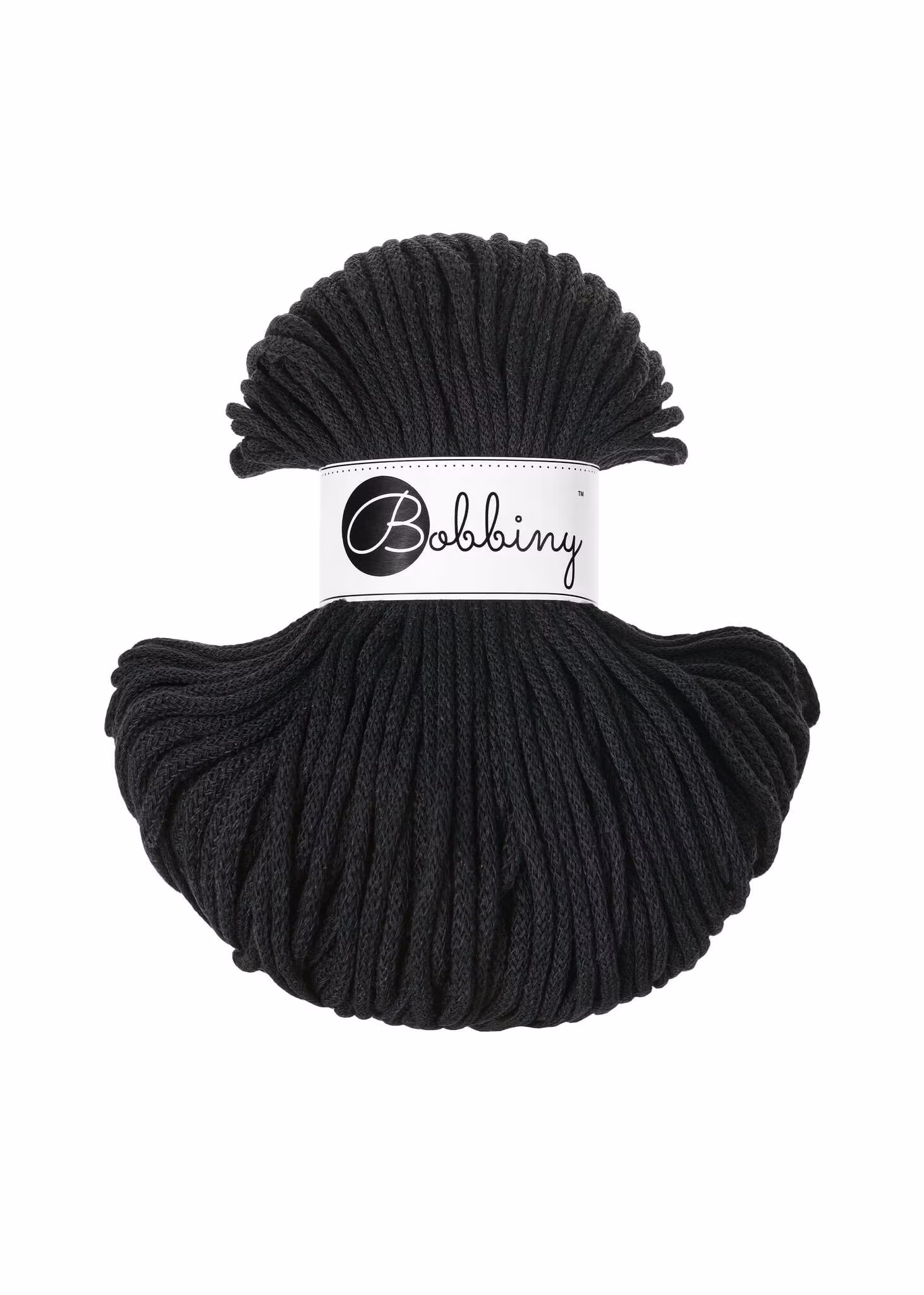 Bobbiny Braided Cord Classic 4 mm - flätat bomullsgarn
