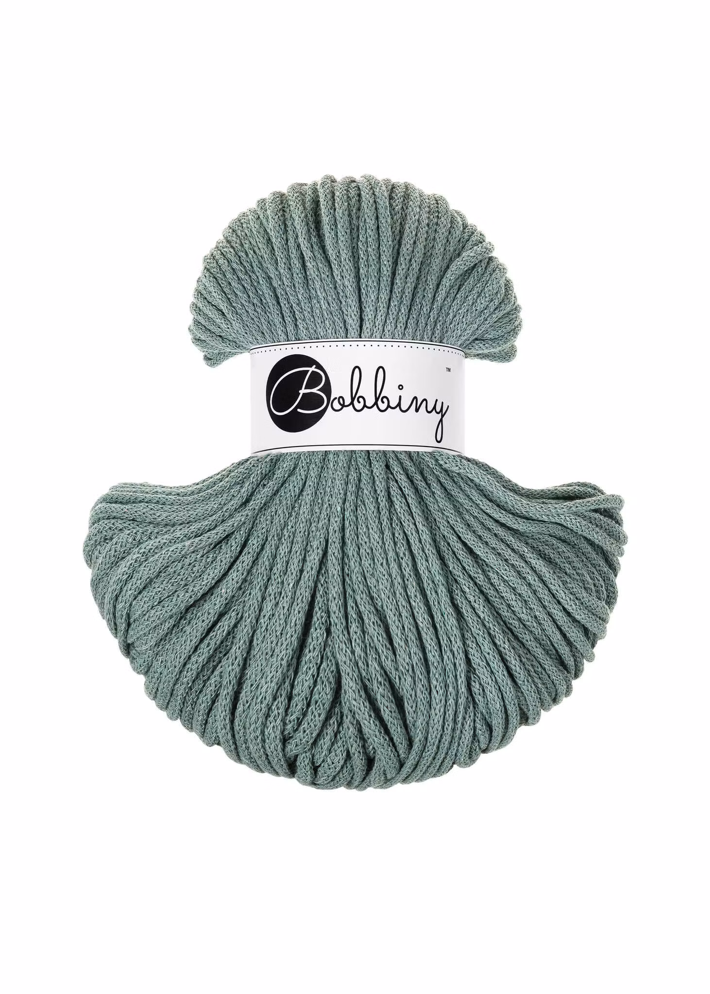 Bobbiny Braided Cord Classic 4 mm - flätat bomullsgarn