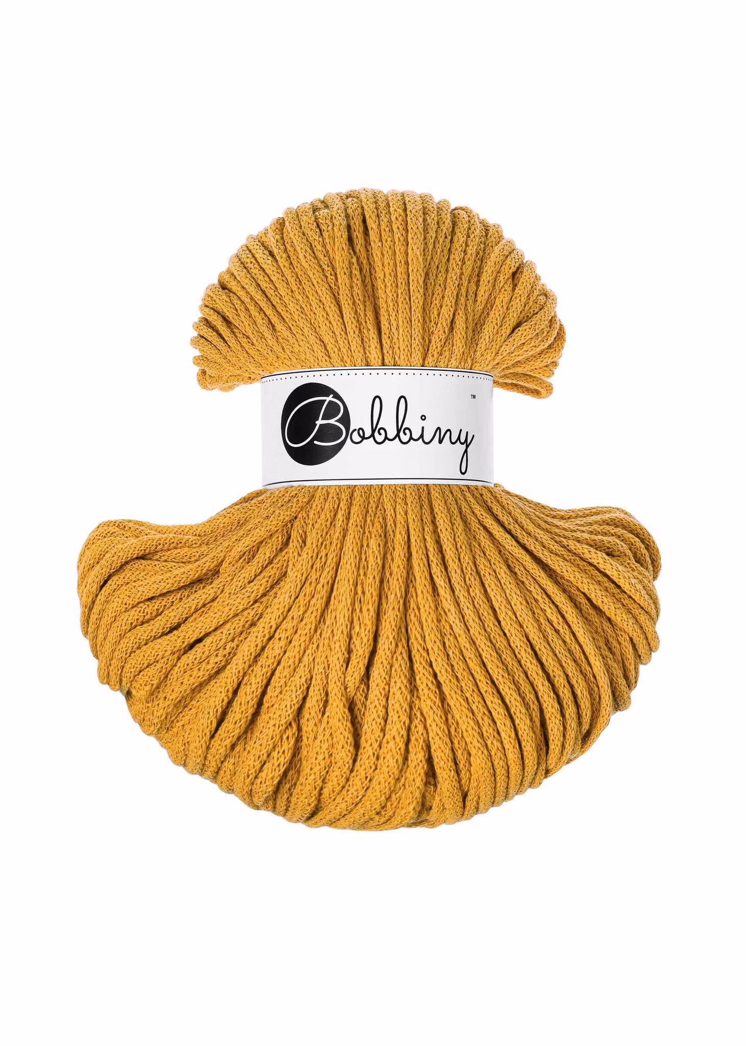 Bobbiny Braided Cord Classic 4 mm - flätat bomullsgarn