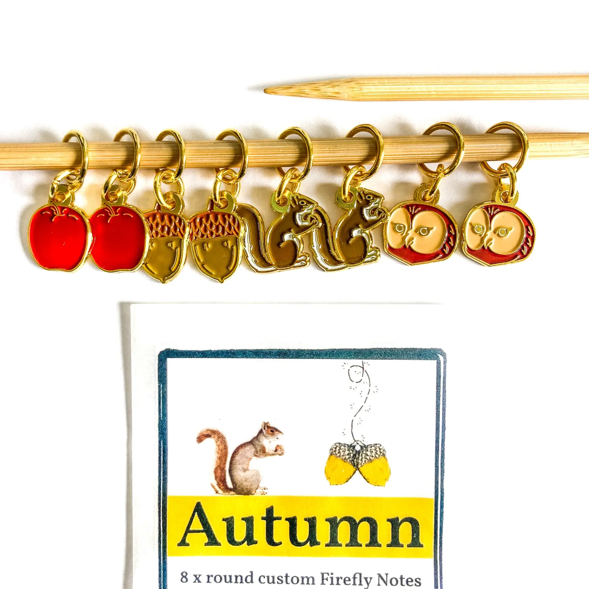 Firefly Notes Autumn markers - Stickmarkörer med höstiga motiv 8 st