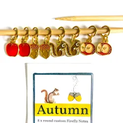Firefly Notes Autumn markers - Stickmarkörer med höstiga motiv 8 st