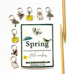 Firefly Notes Spring markers - Stickmarkörer med våriga motiv 8 st