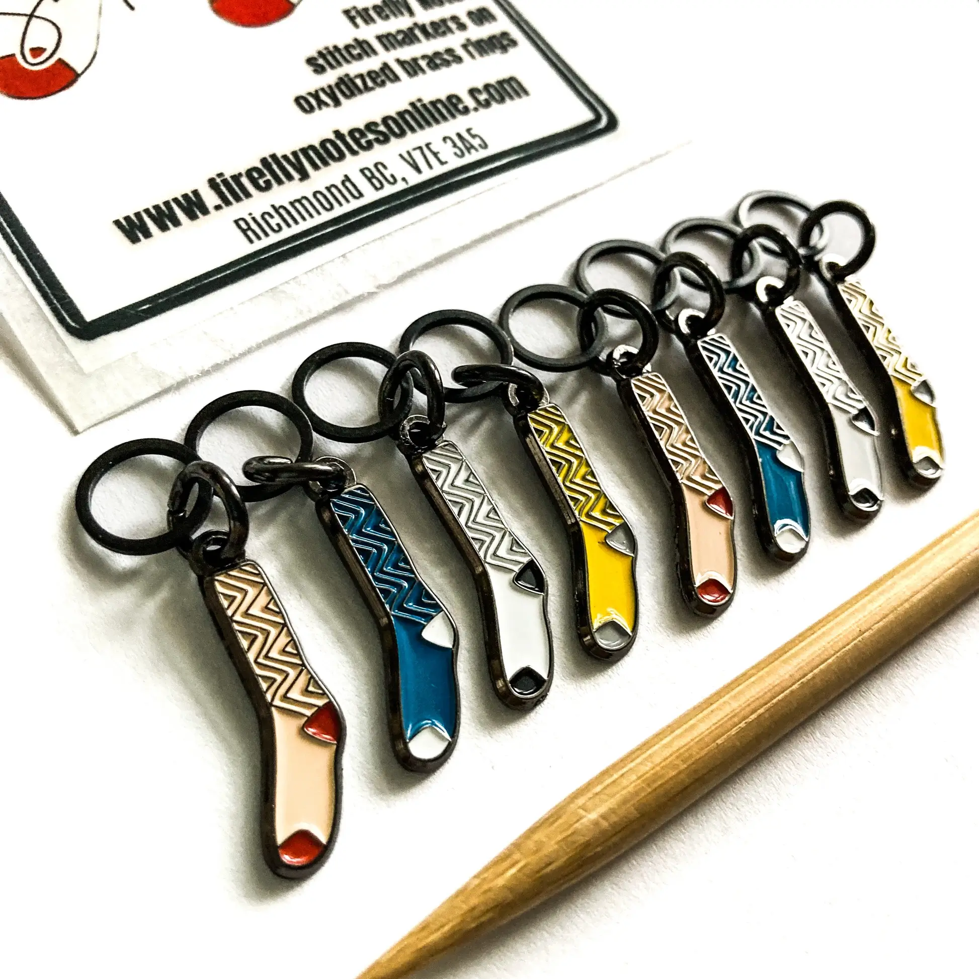 Firefly Notes Socks markers - Stickmarkörer med strumpor 8 st