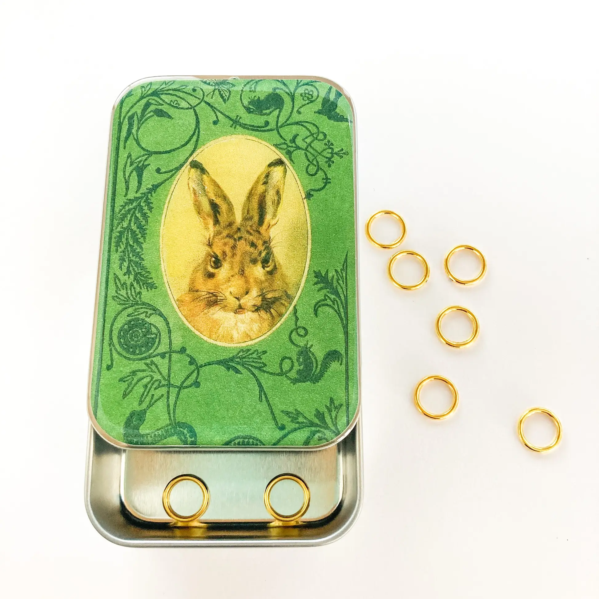 Firefly Notes Bunny notions tin - Metallask med kanin