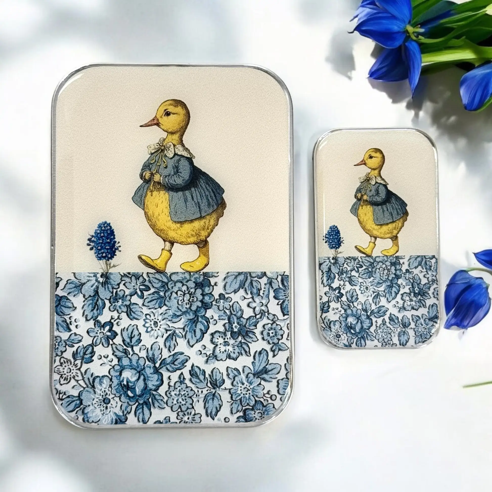 Firefly Notes Duck notions tin - Metallask med anka