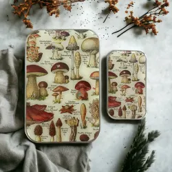 Firefly Notes Mushroom notions tin - Metallask med svampar
