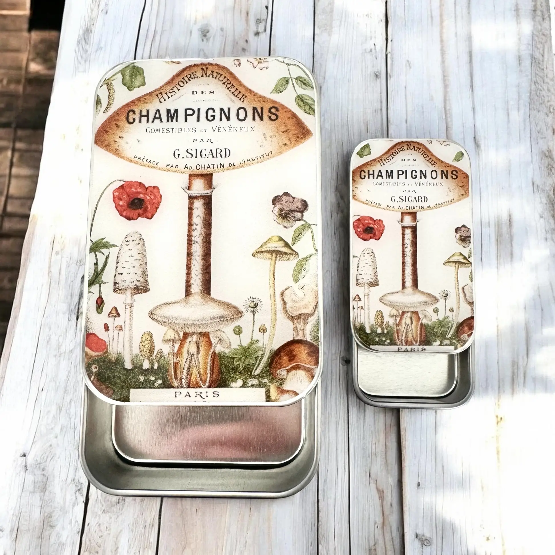 Firefly Notes Vinted mushroom notions tin - Metallask med svampar