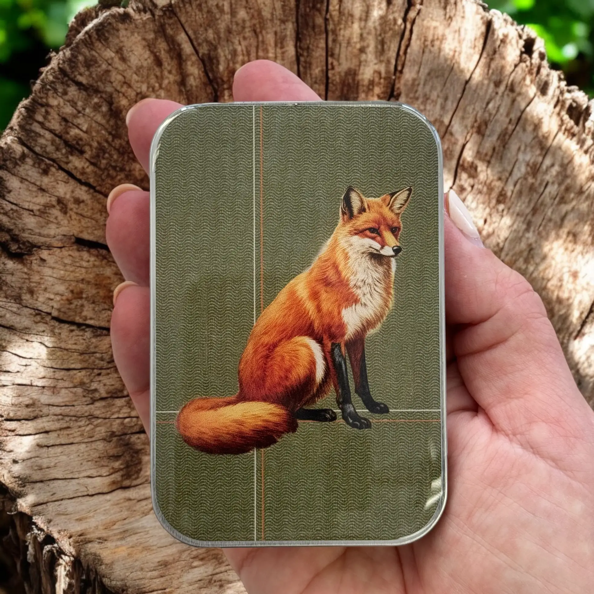 Firefly Notes Fox notions tin - Metallask med räv
