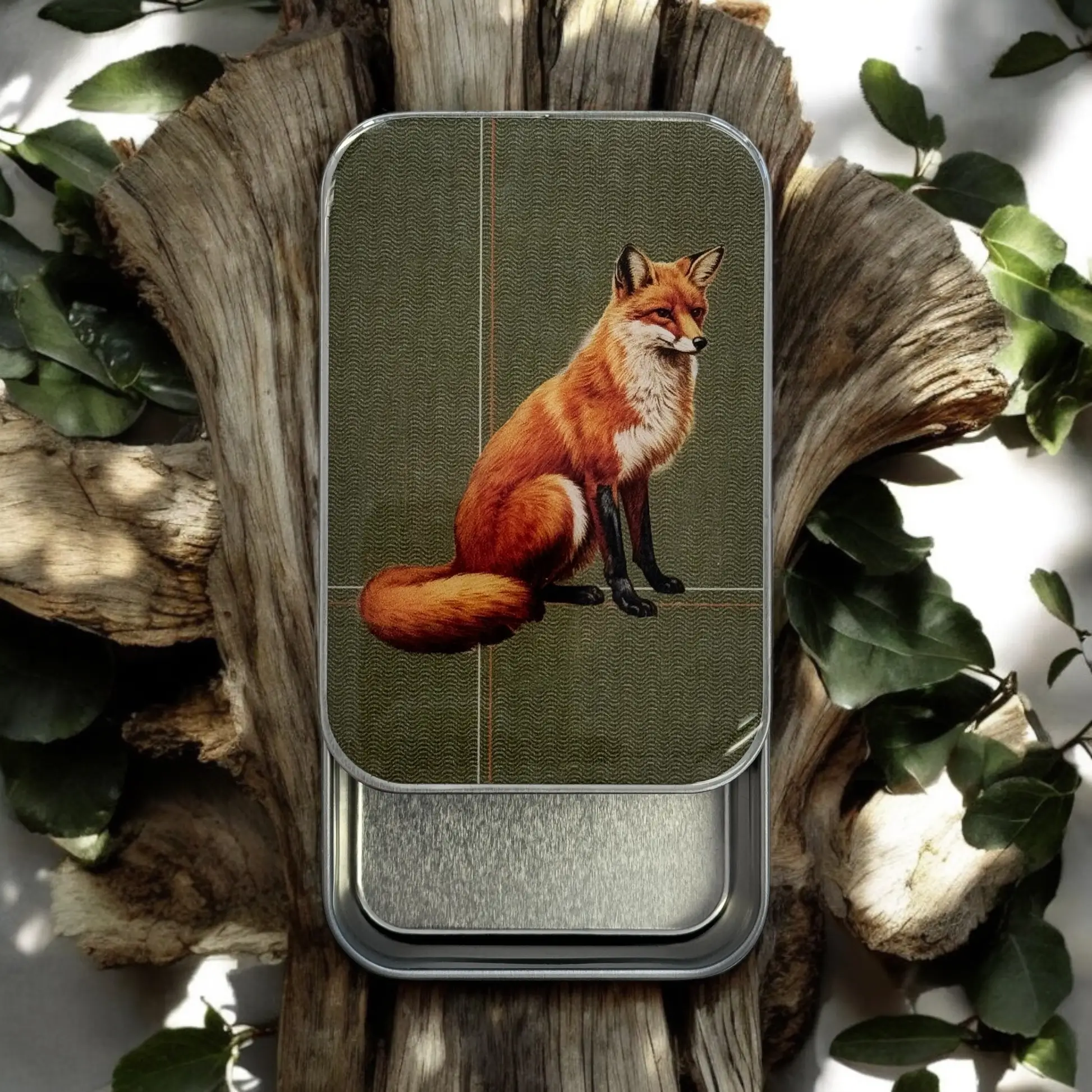 Firefly Notes Fox notions tin - Metallask med räv