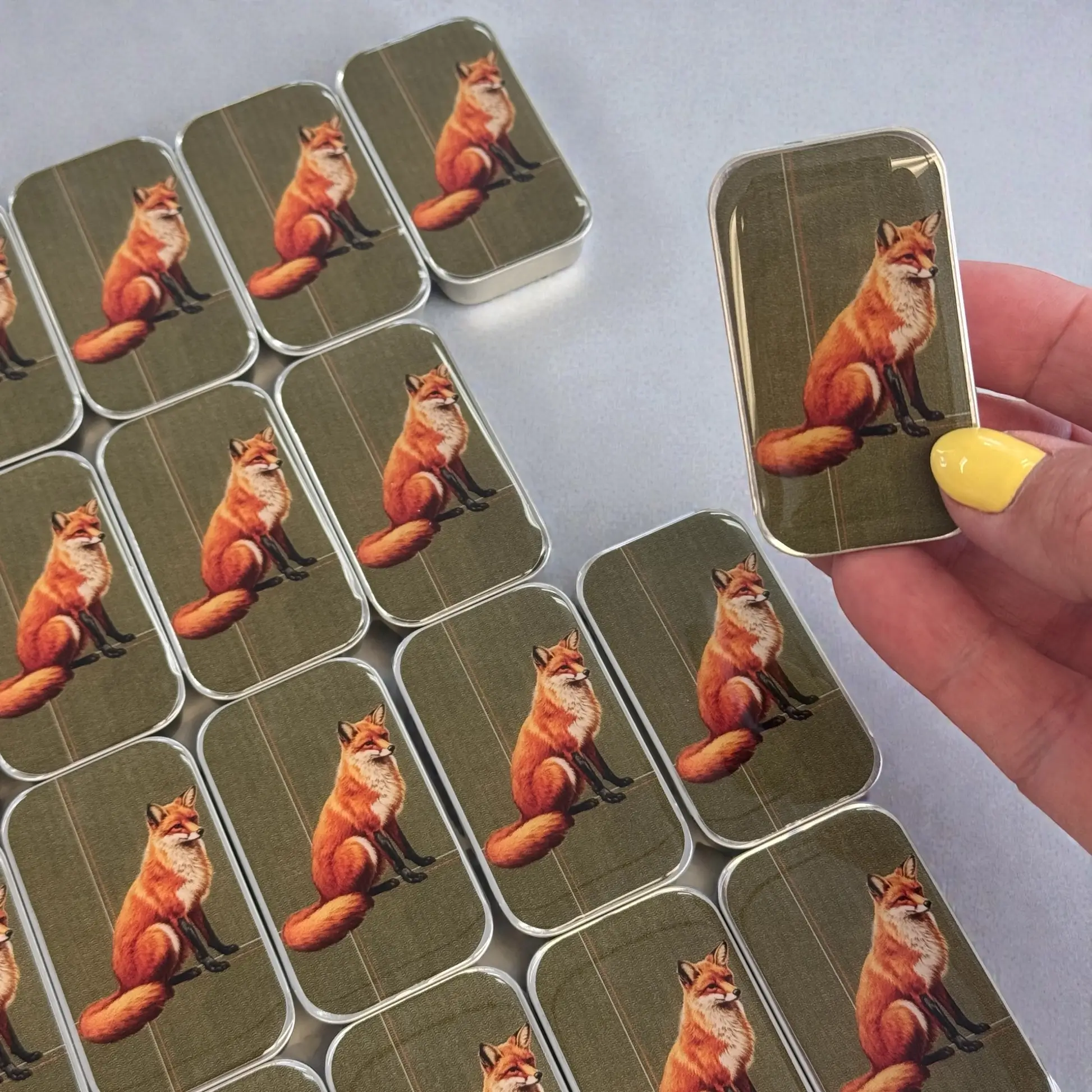 Firefly Notes Fox notions tin - Metallask med räv