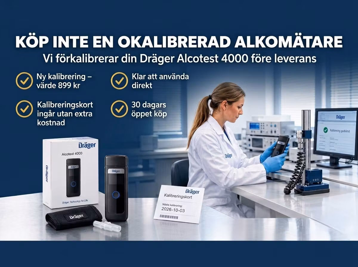 Köp inte en okalibrerad alkotestare
