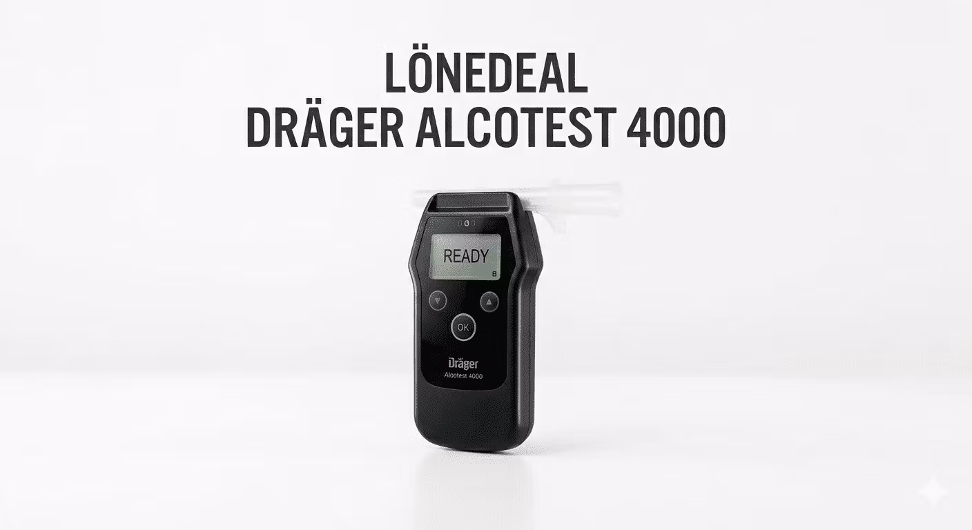 Lönedeal - Dräger Alcotest 4000 EU godkänd alkomätare