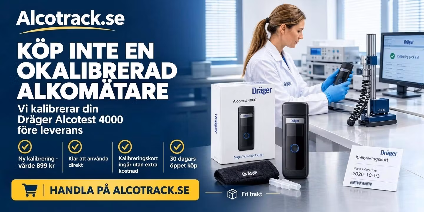Köp inte en okalibrerad alkotestare