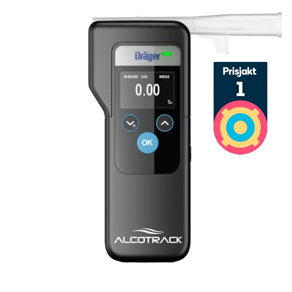Dräger Alcotest® 6000 BT, inklusive 3 munstycken och förkalibrering. Fri frakt