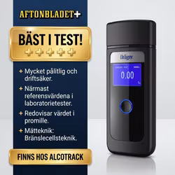 Dräger Alcotest® 4000 inkl. gratis nykalibrering. Fri frakt idag