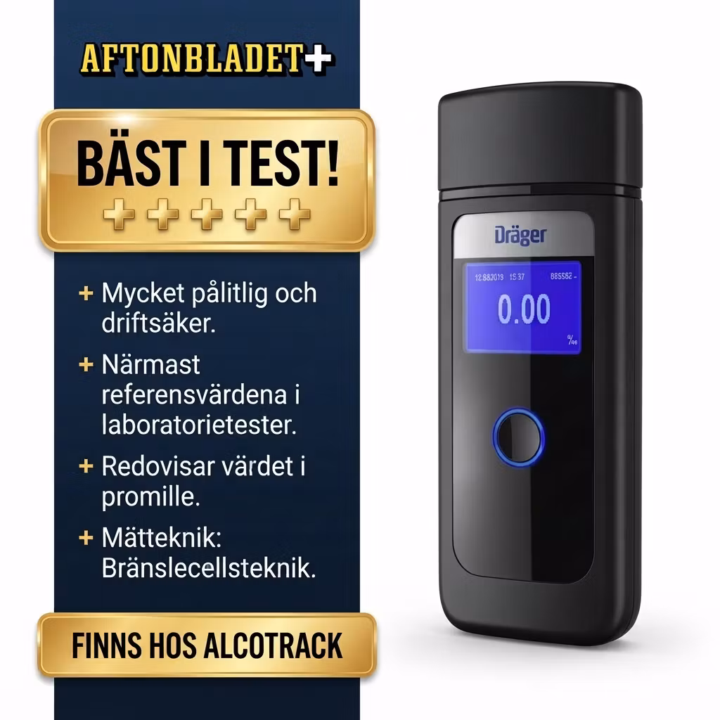 Dräger Alcotest® 4000 inkl. gratis nykalibrering. Fri frakt idag