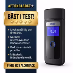 Dräger Alcotest® 4000 inkl. gratis nykalibrering. Fri frakt idag