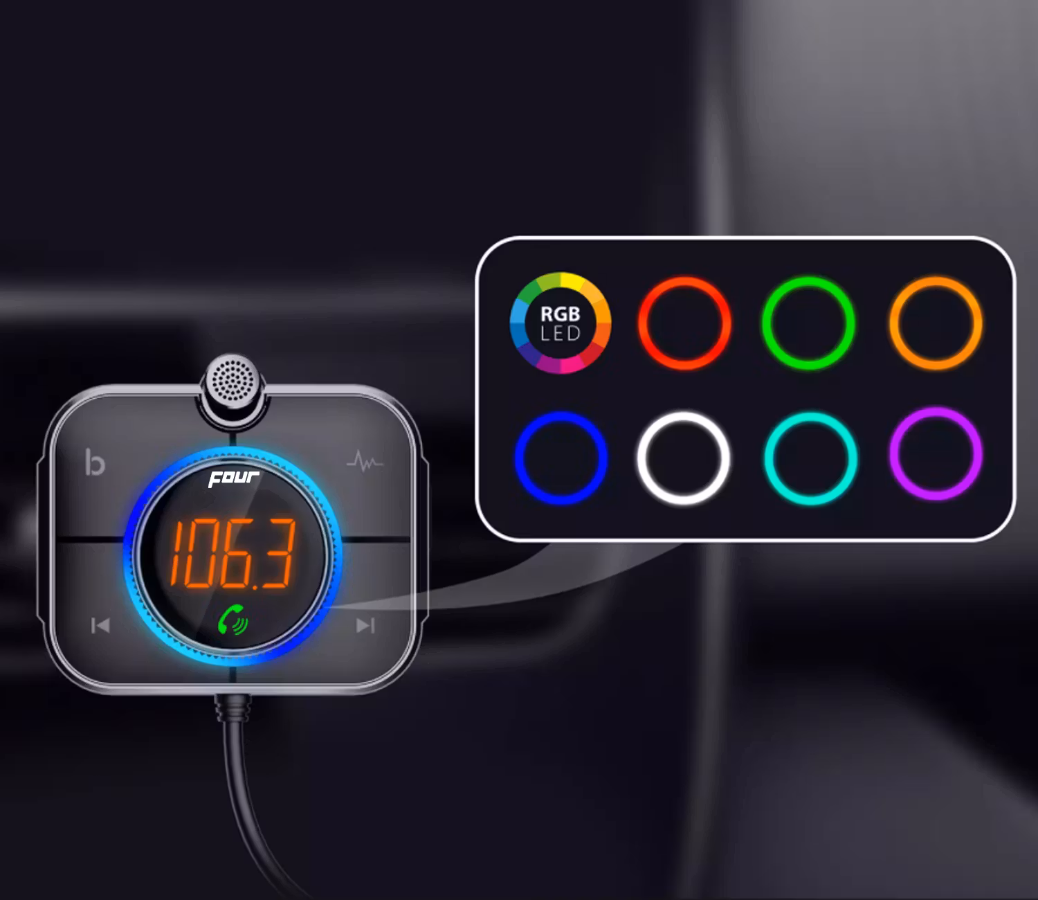 FOUR Mobile 4-FMTBT2.1 FM Transmitter