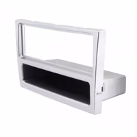 ACV 1-DIN facia plate with pocket Opel matt chrome 100628