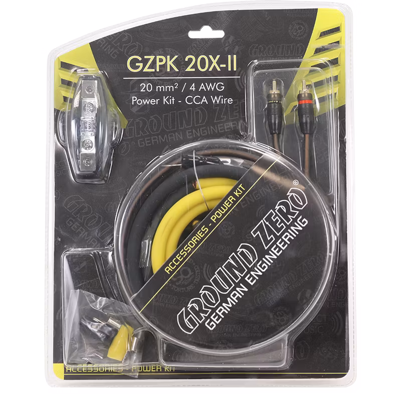 Ground Zero 20 mm2 cable kit