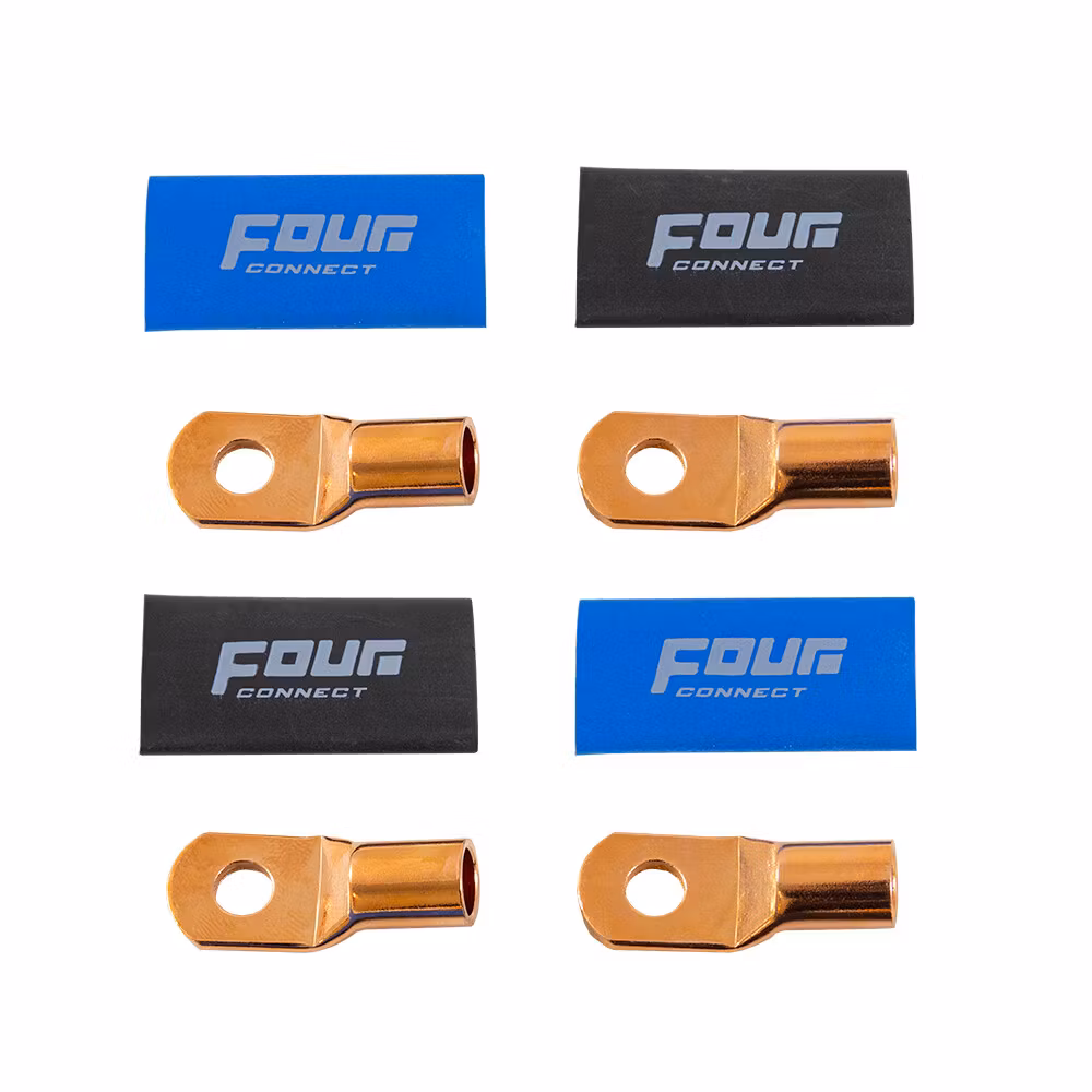 FOUR Connect 4-690383 STAGE3 OFC M8 ring terminal 35mm2, 2x blue + 2x black