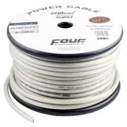 FOUR Connect STAGE3 20mm2 Satin Silver S-TOFC power cable