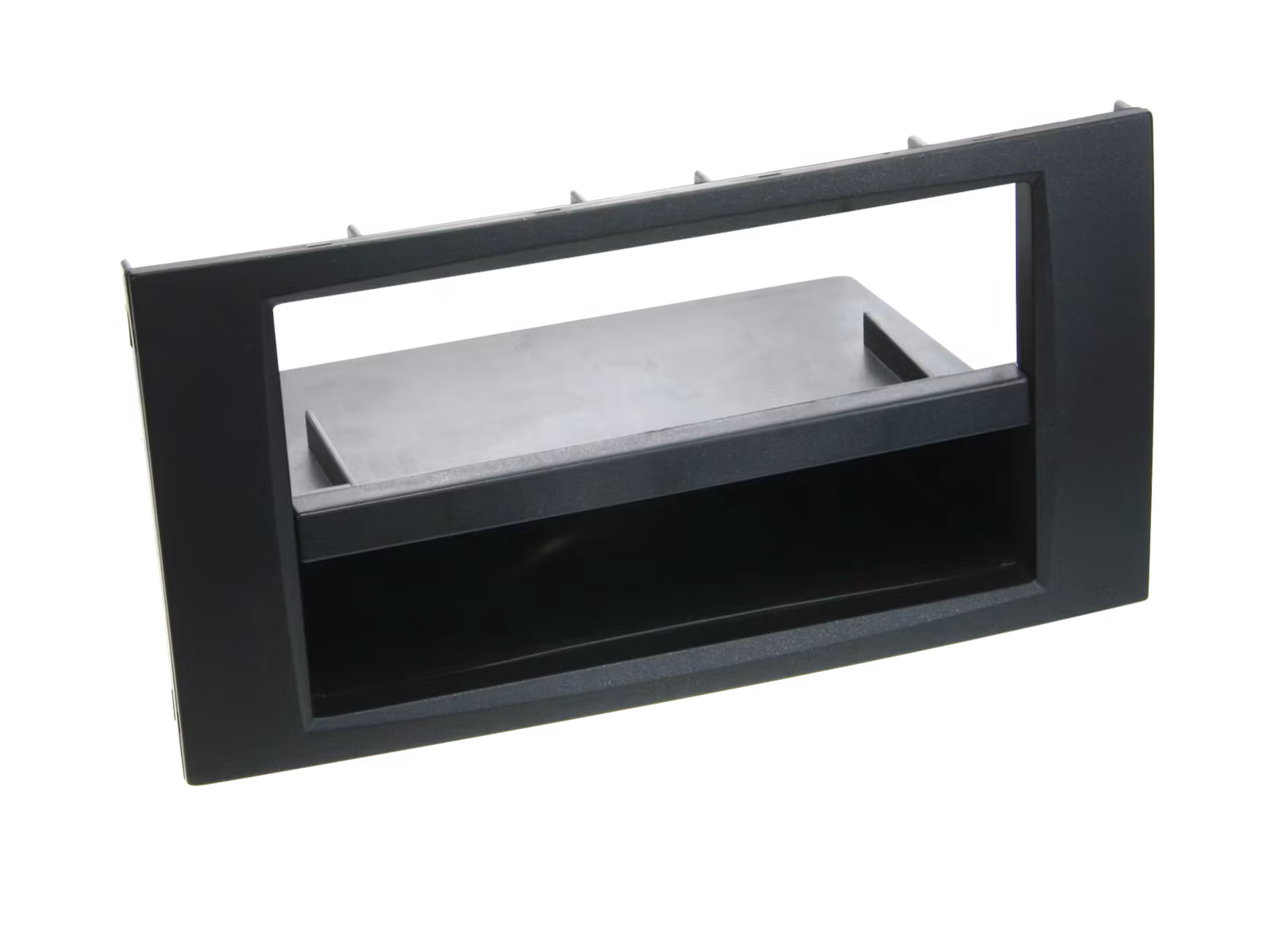 ACV 1-DIN facia plate with pocket Ford black 100622