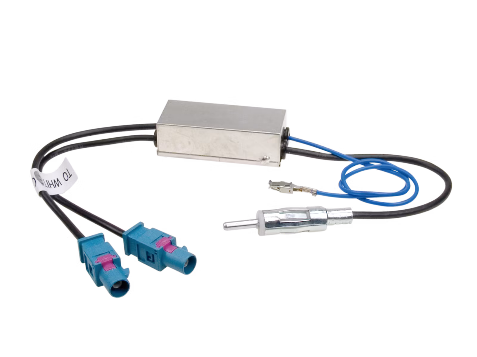 ACV DIN antenna adapter  2x FAKRA / phantom power supply 140305