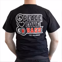 DD T-shirt XXL love,peace&bass