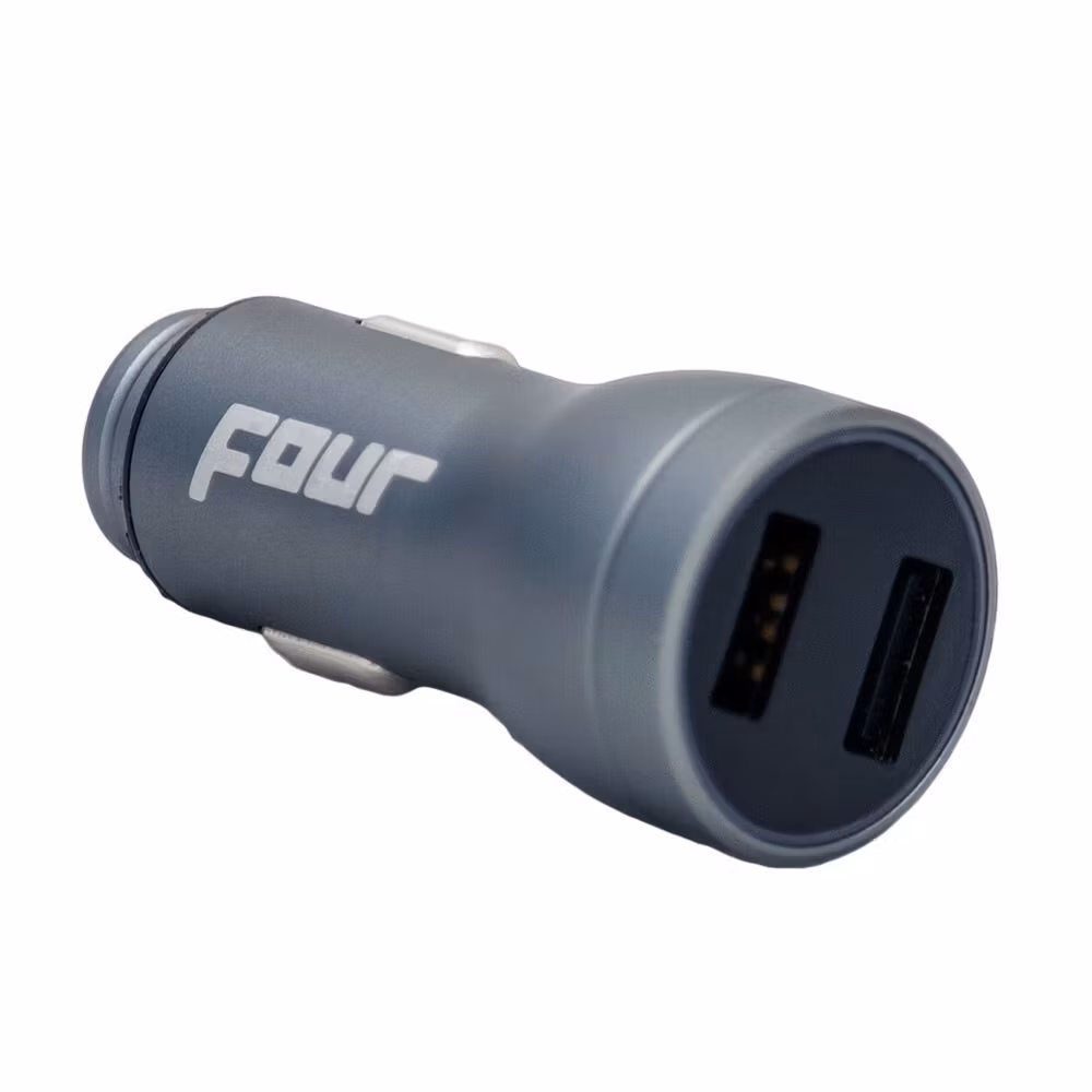 FOUR Mobile 4-USB-VD2 car charger with voltage display