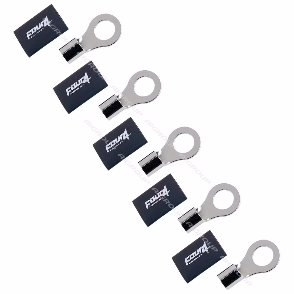 FOUR Connect 4-690966 M12 ring terminal 20mm², 5x black
