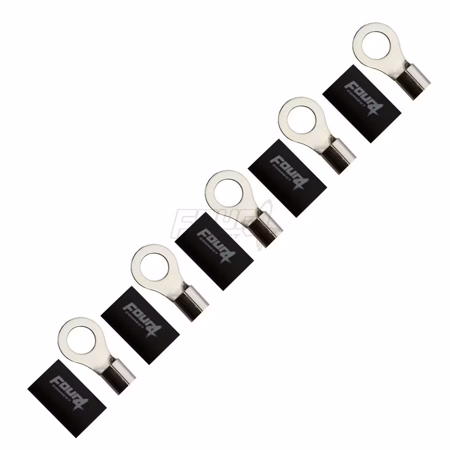 FOUR Connect 4-690966 M12 ring terminal 20mm², 5x black