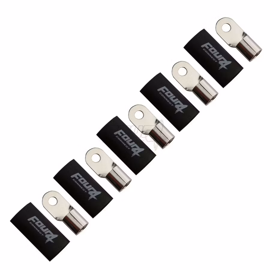 FOUR Connect 4-690955 M6 ring terminal 35mm², 5x black