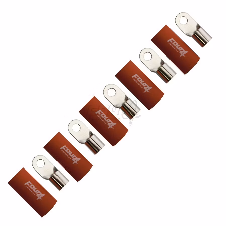 FOUR Connect 4-690944 M8 ring terminal 50mm², 5x red