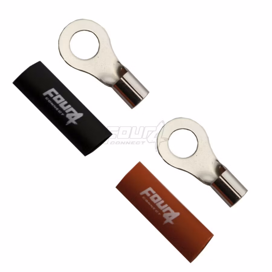 FOUR Connect 4-690917 M8 ring terminal 10mm², 1x red ja 1x black