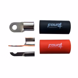 FOUR Connect 4-690916 M6 ring terminal 50mm², 1x red ja 1x black