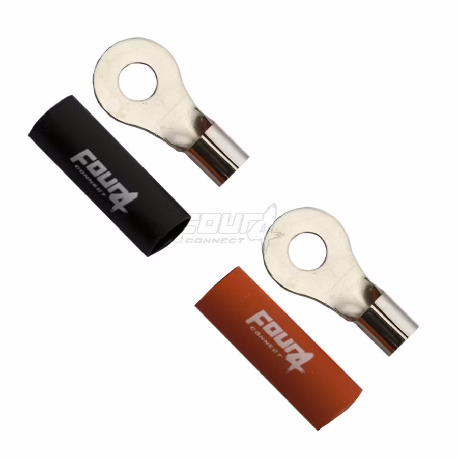 FOUR Connect 4-690913 M6 ring terminal 10 mm², 1x red ja 1x black