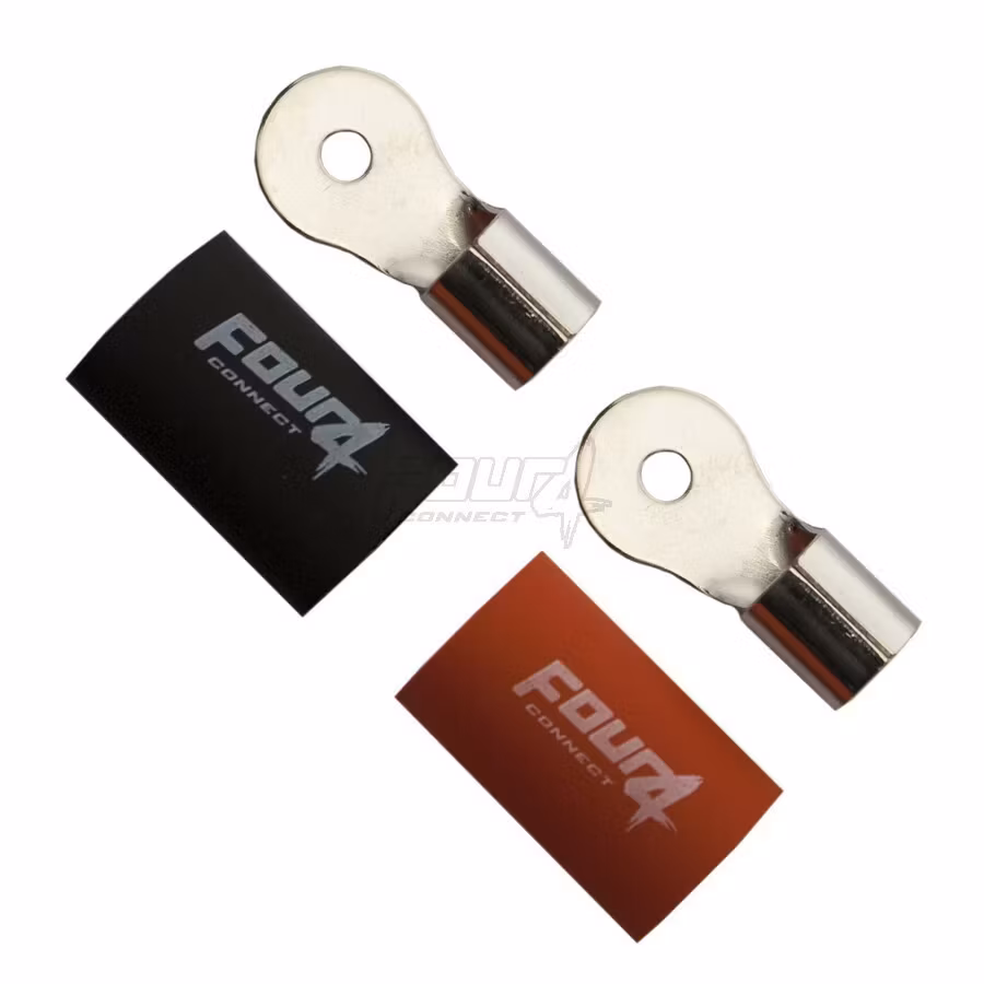 FOUR Connect 4-690912 M4 ring terminal 20 mm², 1x red ja 1x black