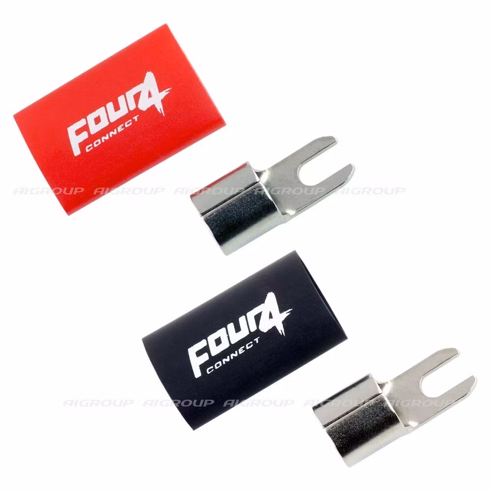 FOUR Connect 4-690817 M4 fork connector 20mm², 1xRed and 1xBlack