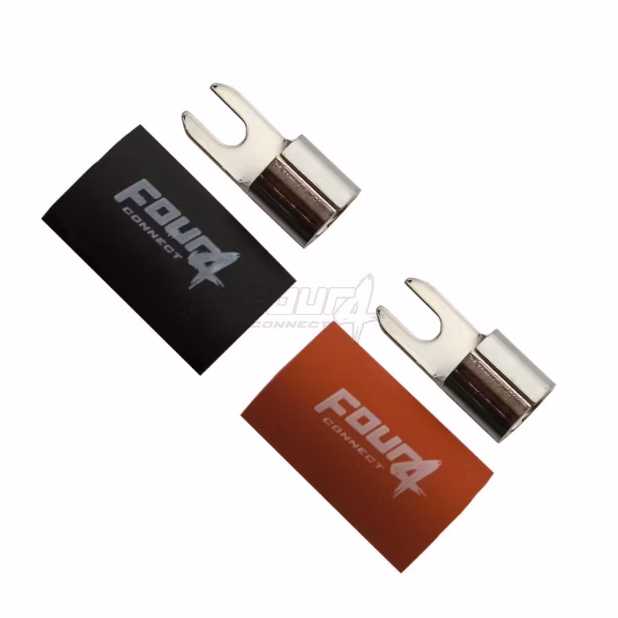 FOUR Connect 4-690817 M4 fork connector 20mm², 1xRed and 1xBlack